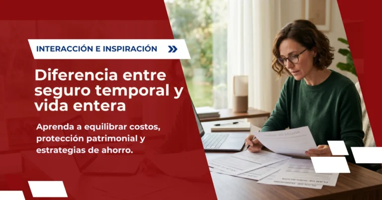 Diferencia entre seguro a término y vida entera