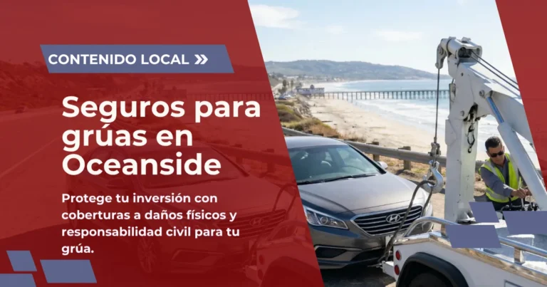 Seguros para grúas en Oceanside