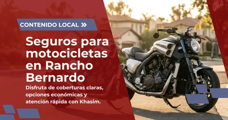 Seguros para motocicletas en Rancho Bernardo