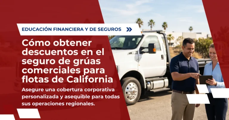 Cómo obtener descuentos en el seguro de grúas comerciales para flotas de California