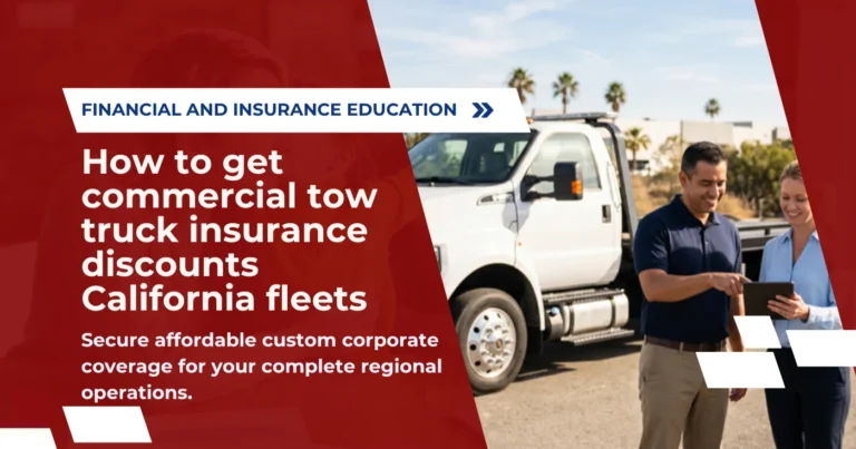 How to get commercial tow truck insurance discounts California fleets