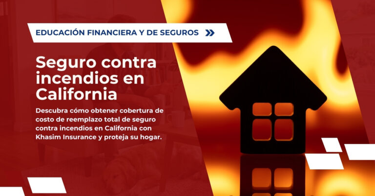 Seguro contra incendios con cobertura de reemplazo total en California