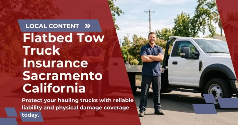 Flatbed Tow Truck Insurance Sacramento California