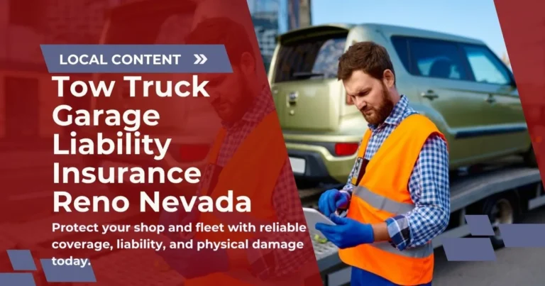 Tow Truck Garage Liability Insurance Reno Nevada