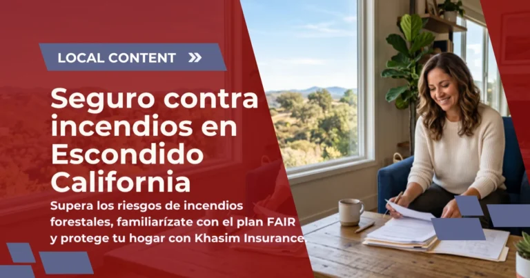 Seguro contra incendios en Escondido California