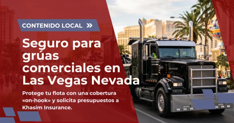 Seguro para grúas comerciales en Las Vegas Nevada