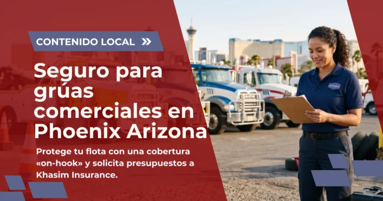 Seguro para grúas comerciales en Phoenix Arizona