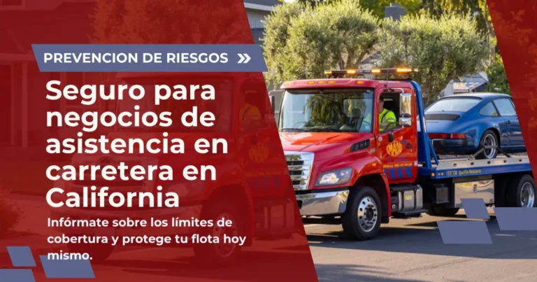 Seguro para negocios de asistencia en carretera en California